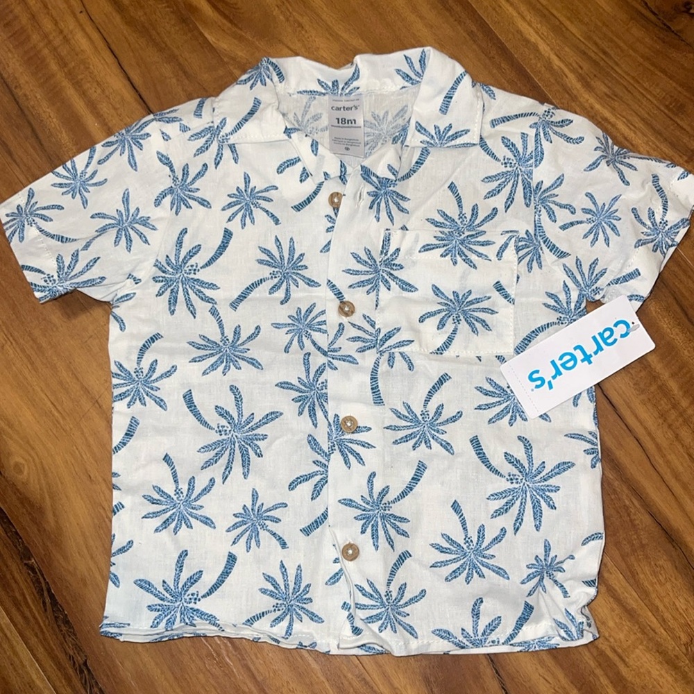 nwt 18M carters dress shirt